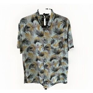 MOLOKAI Surf Co. Men's Button Down Short Sleeve Tropical Shirt Size XL